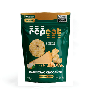 Chips Parmesão Crocante Cebola e Salsa Sem Glúten Repeat - 25g