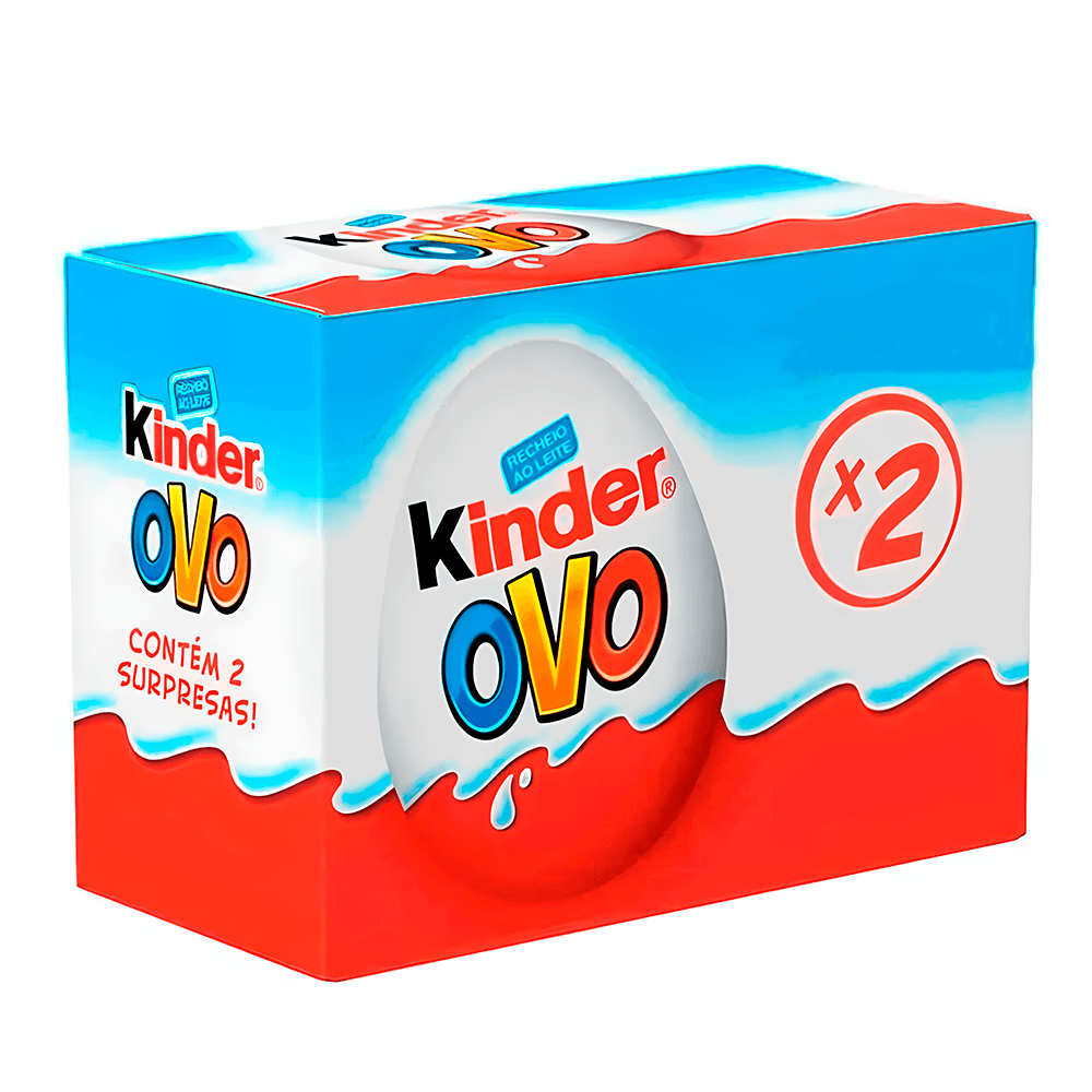 Kinder Ovo Surpresa para Meninos - 40g (2 Unidades) - Casa Santa Luzia