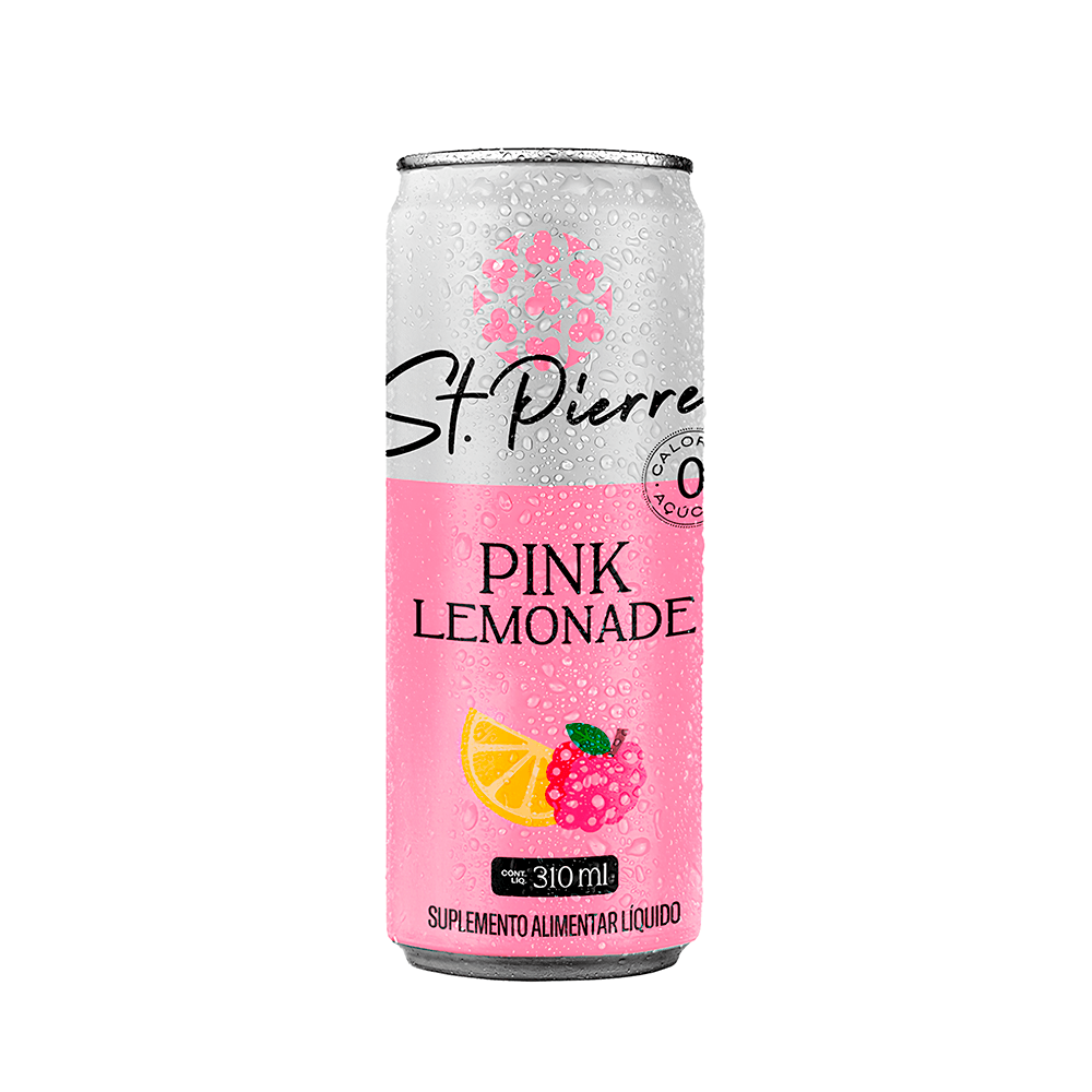 Bebida St. Pierre Lemon Pink Zero - 310ml - Casa Santa Luzia