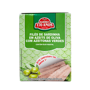 Filés de Sardinhas em Azeite com Azeitonas 100g